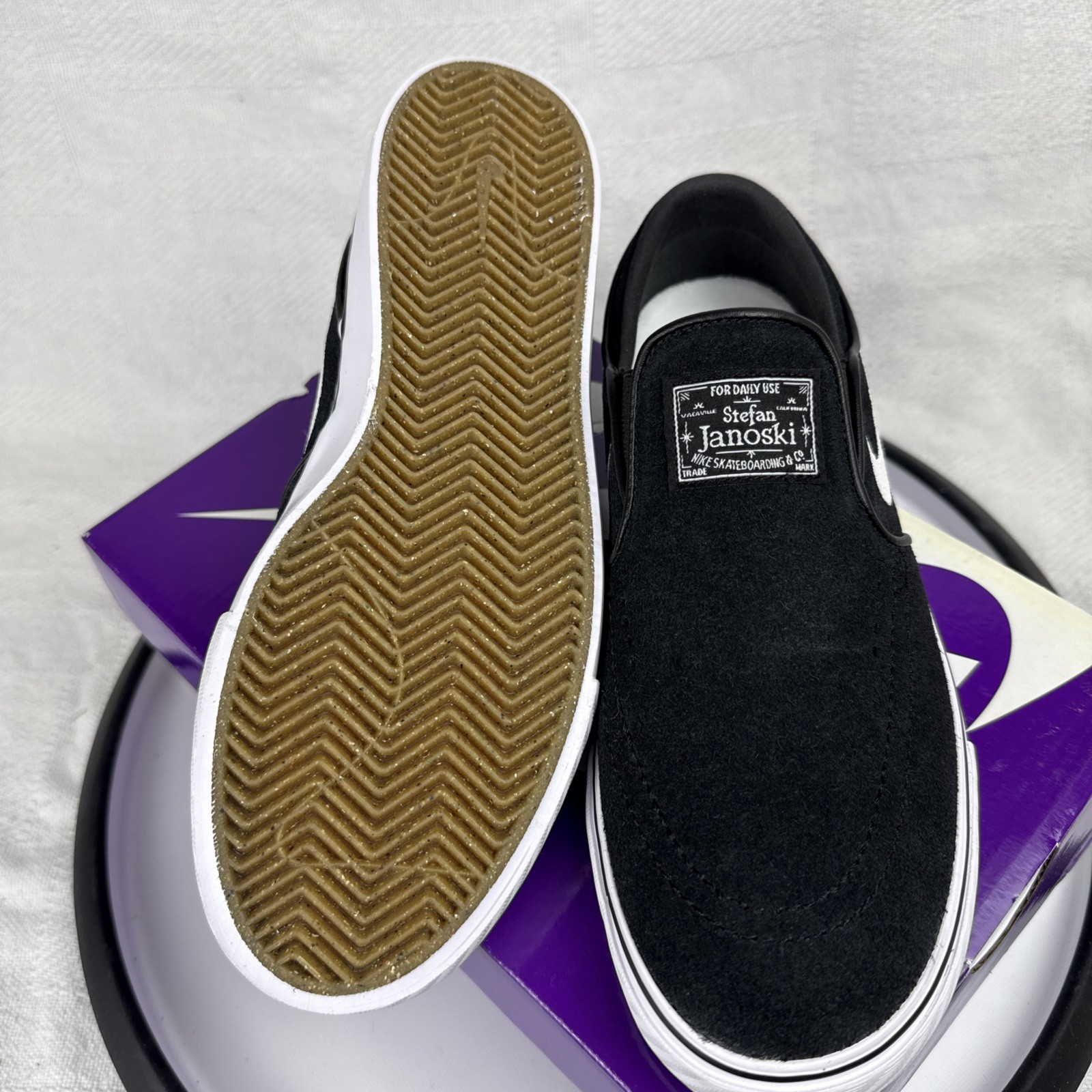 Nike SB Zoom Janoski+ Slip ‘Black White’ FN5893 001 Size 6 New In Box