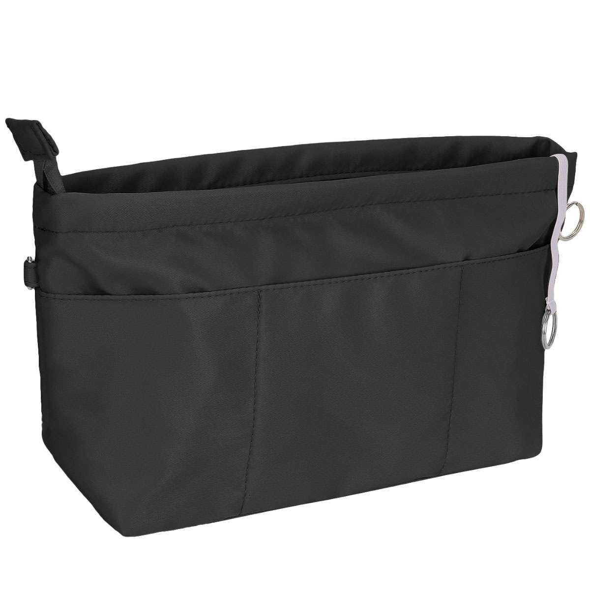 Multi Pockets Purse Organizer Insert with Zipped Top for Tote Bag Handbag Shaper