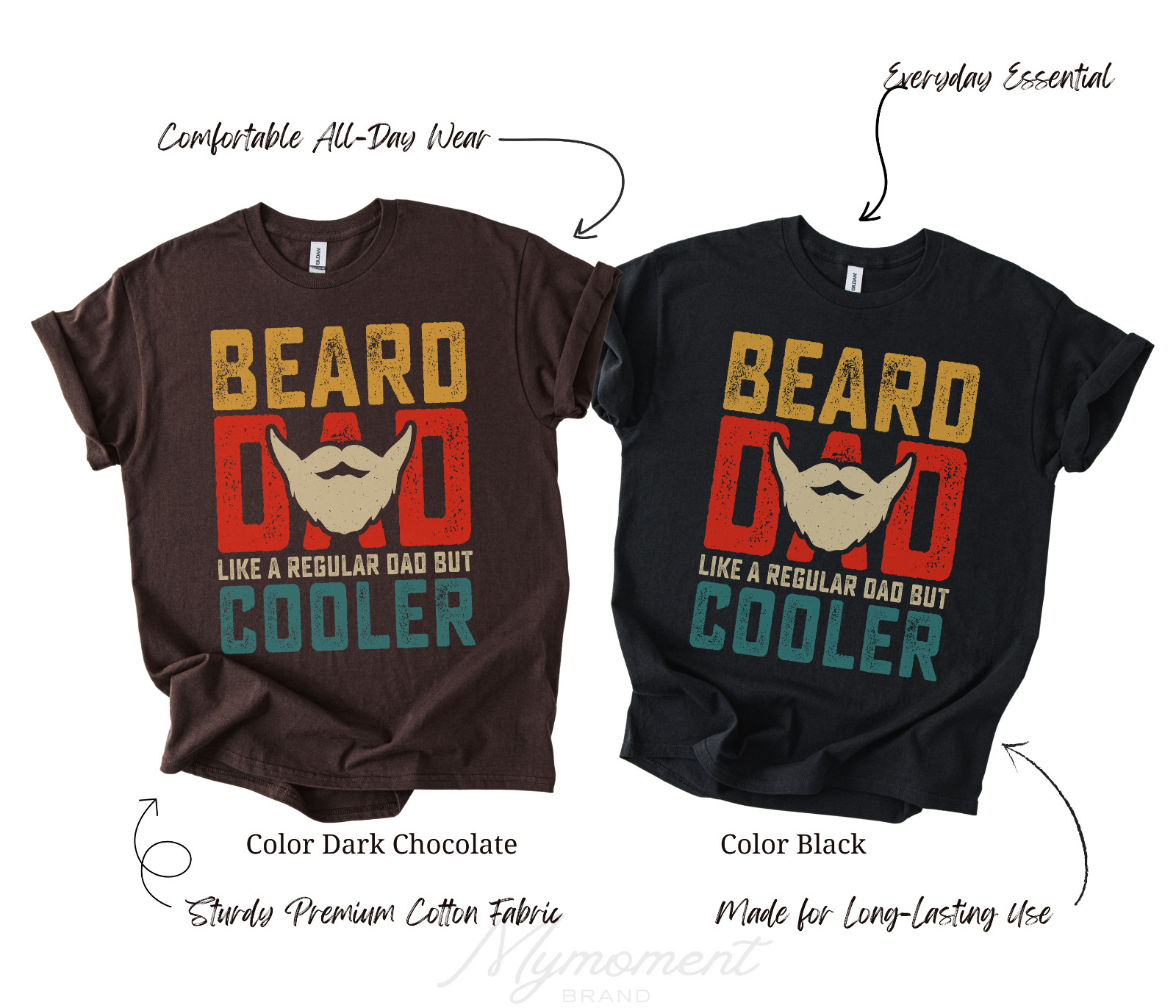Men’s Father’s day Funny T-shirt Dads with beards dad grandpa papa tee shirt