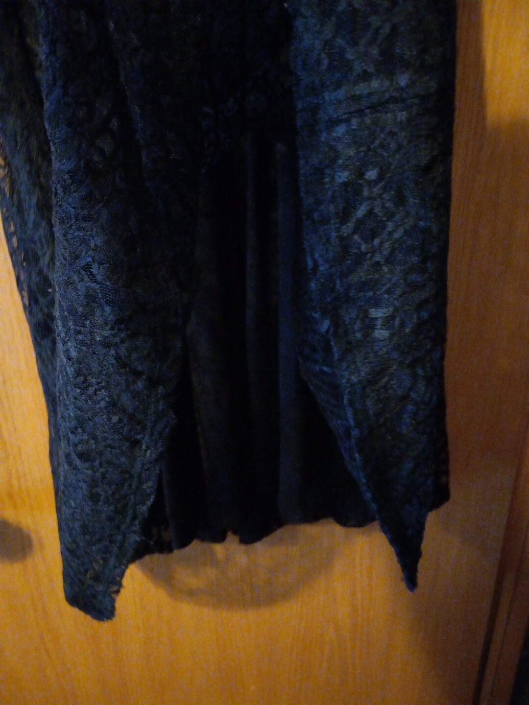 Womens Evan Picone Sleeveles Black Lace Dress Size 8 90% Nylon 10% Spandex Vneck