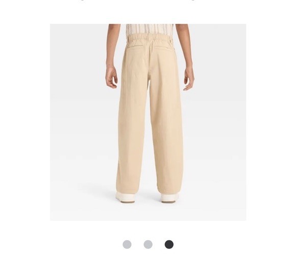 Boy’s Art Class School Uniform Beige Khaki Straight Leg Pants Size 7 NWT