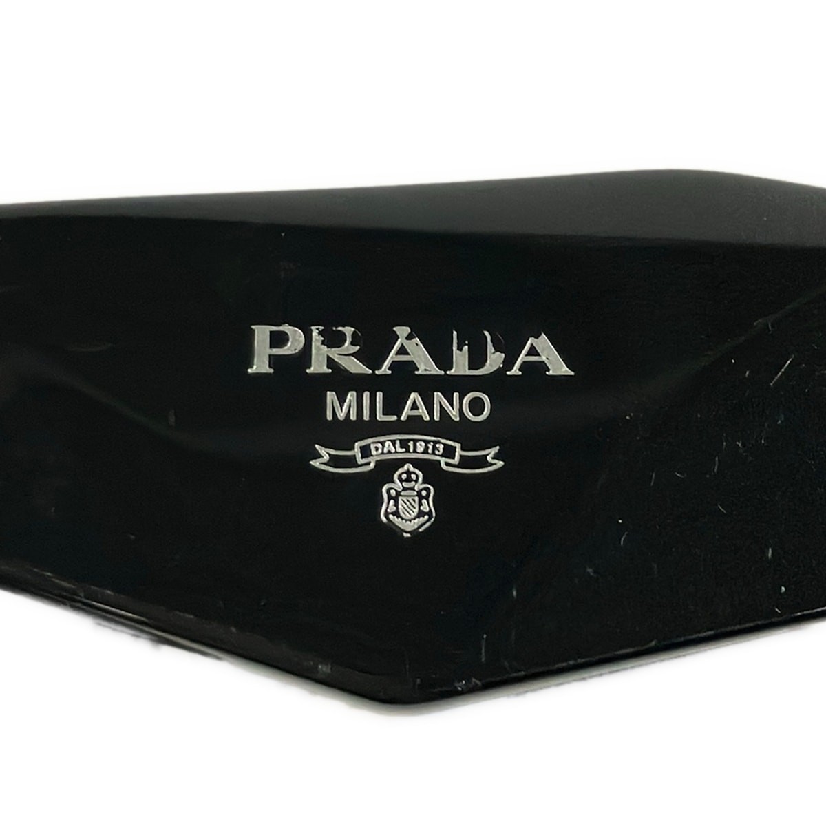 PRADA SPR17W-F Black Plastic Sunglasses