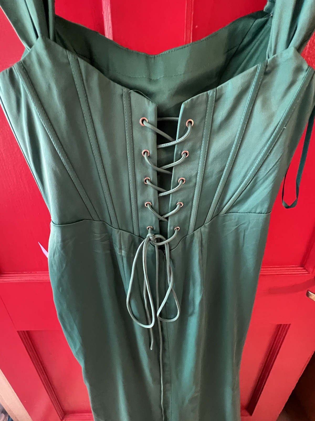 LaDivine Cinderella Divine Draped Corset Prom Dress NWT size 14