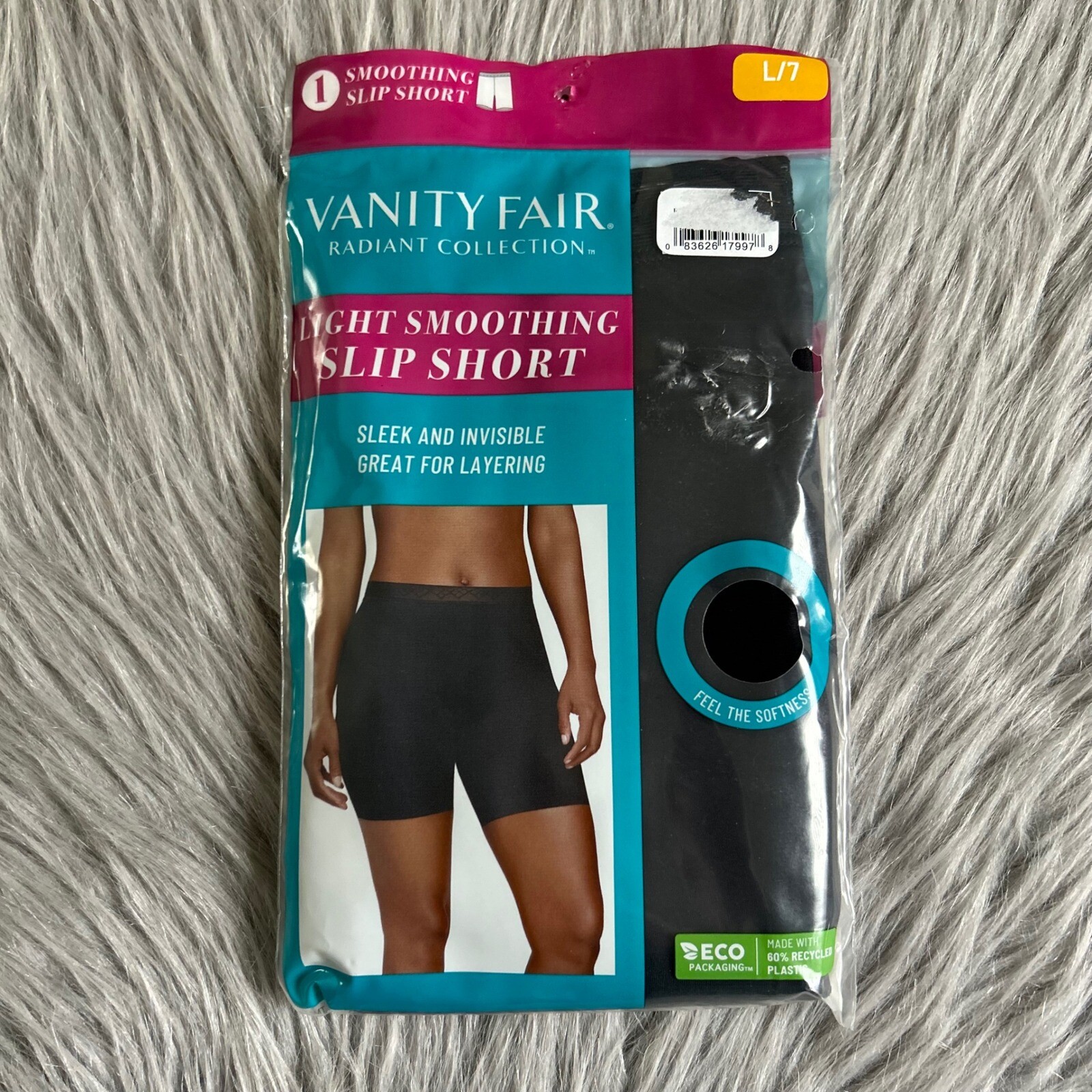 Vanity Fair Radiant Collection Light Smoothing Slip Short Womens Size Large/7