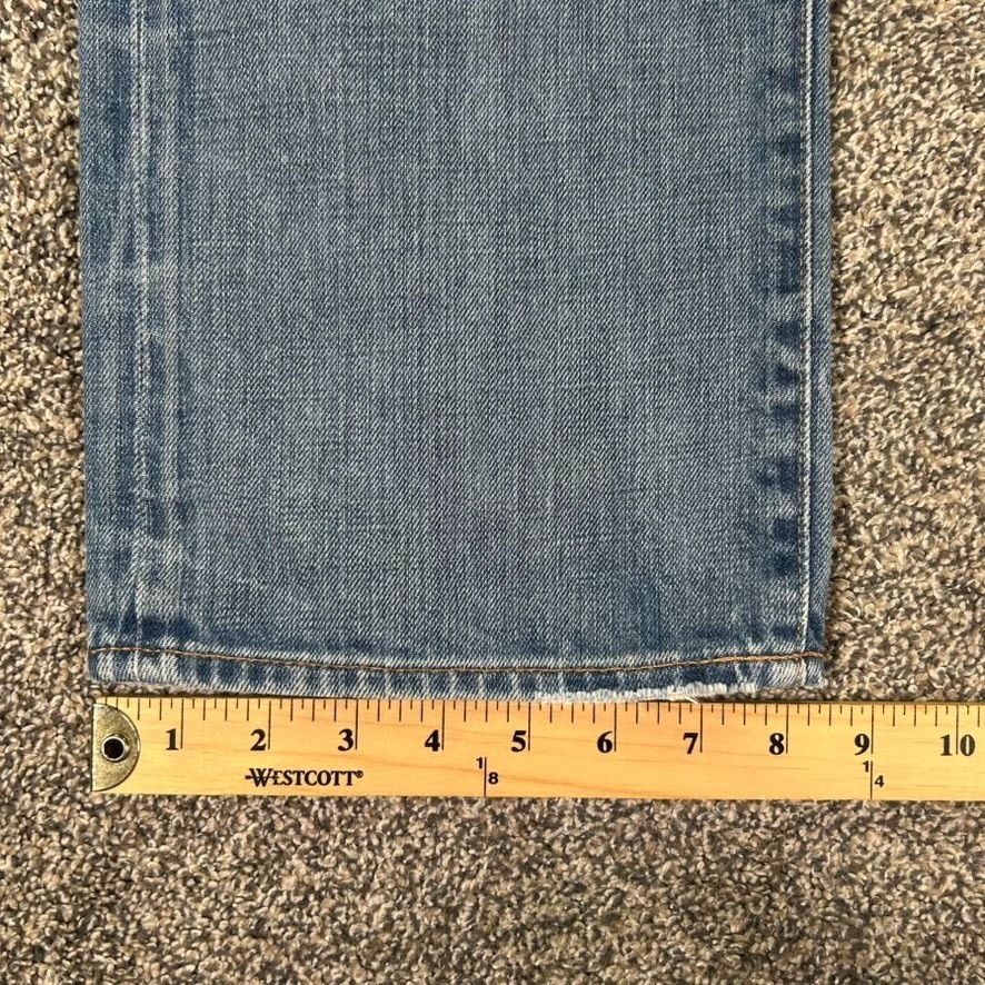 Denim & Supply Ralph Lauren Blue Denim Jeans Mens 36×34 Straight Fit Distressed