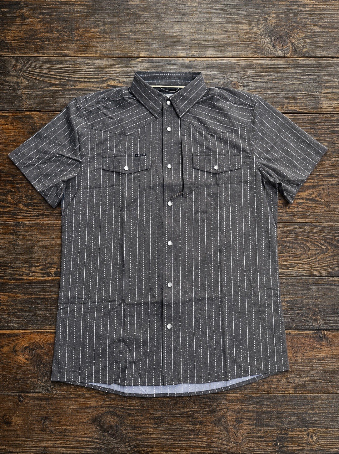 Poncho Men’s Shirt Pearl Snap The Hondo Short Sleeve 3XL Regular