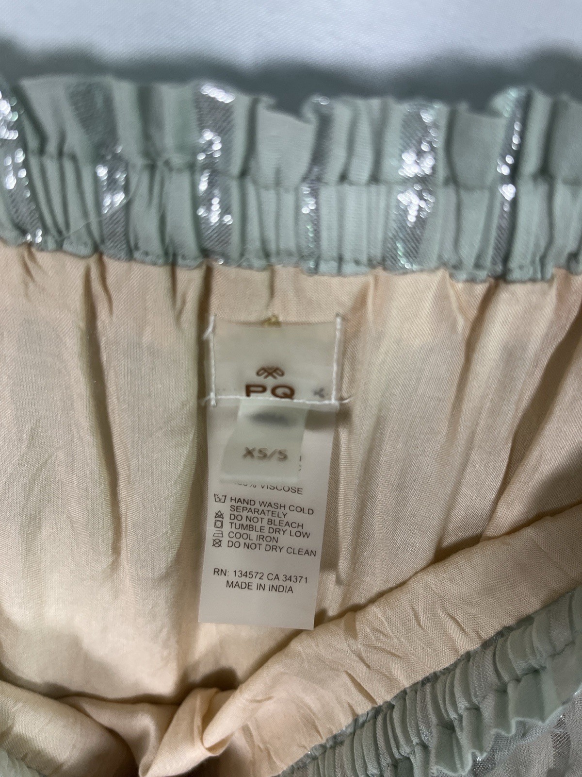 PQ swim Golden Hour Briar Lurex Strapless Maxi Coverup Fesortwear Dress Sz Xs/S