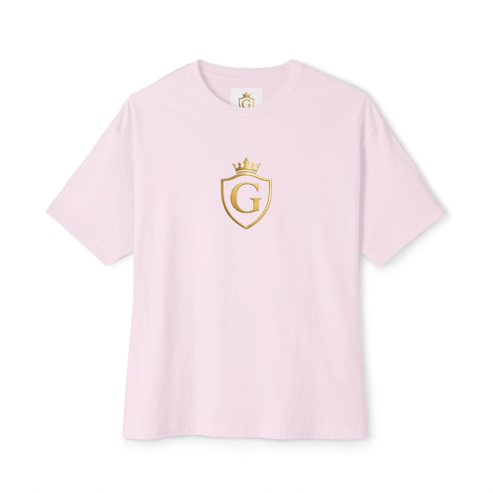 Gold Crest ‘G’ Shield Tee | Monogram Initial Shirt