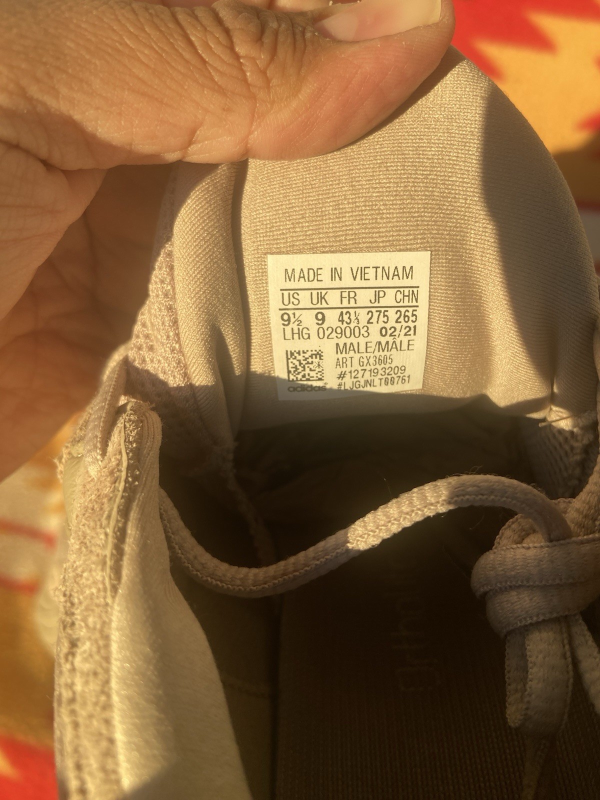 adidas Yeezy 500 Taupe Light Beige Suede Sneaker No Box GX3605 Mens 9.5
