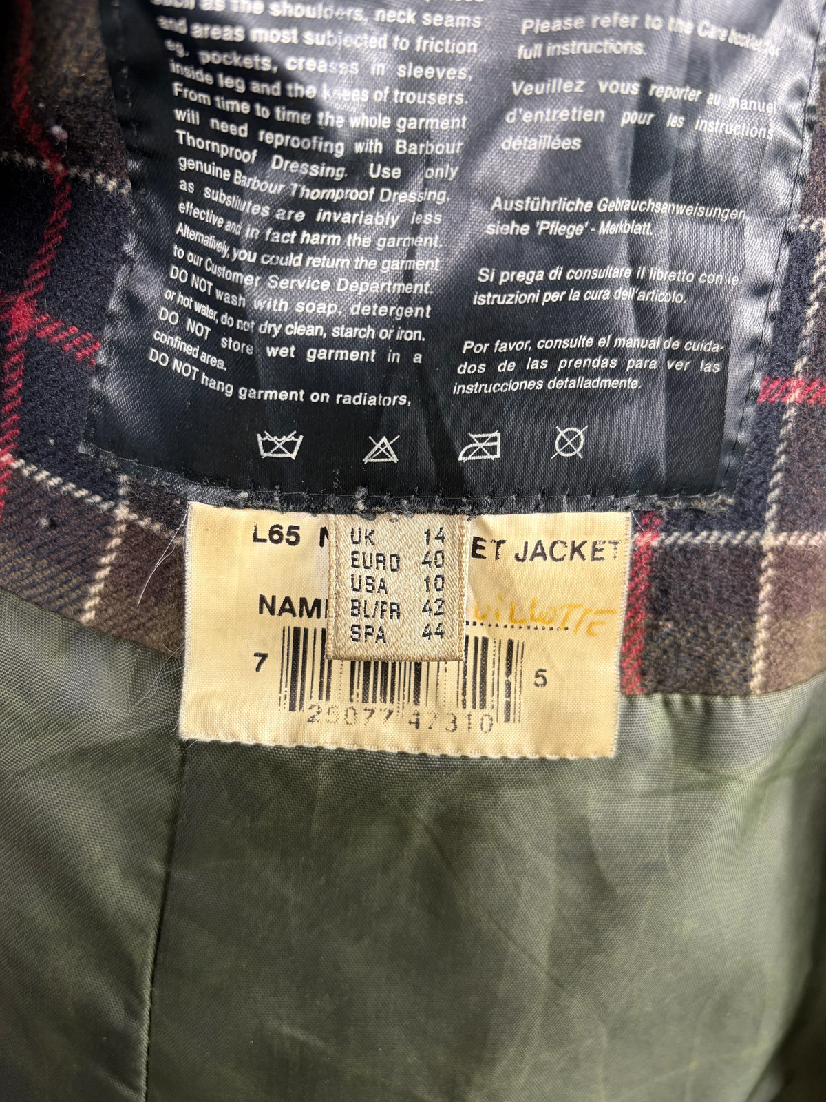 Barbour Newmarket Womens Brown Jacket UK14 Size 44 Lady Wax Brown Newmarket j…
