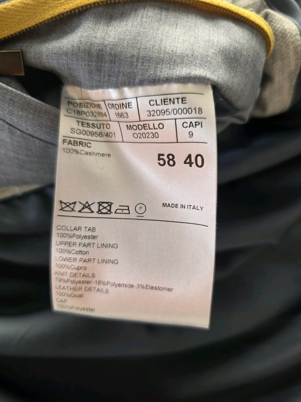 Canali Exclusive Mens Size 58 EU Light Blue Cashmere Lightweight Coat Jacket