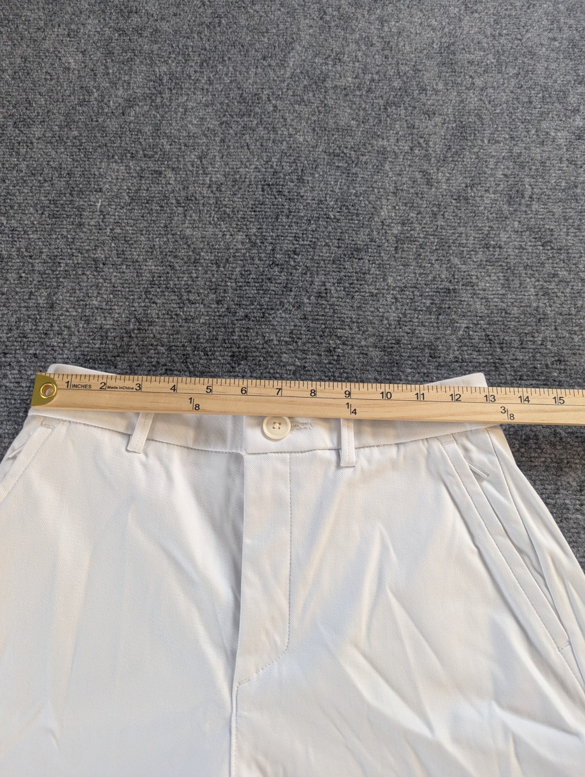 Spanx Shorts Women’s S Stretch Twill White High Rise Shaping Pull On Pocket