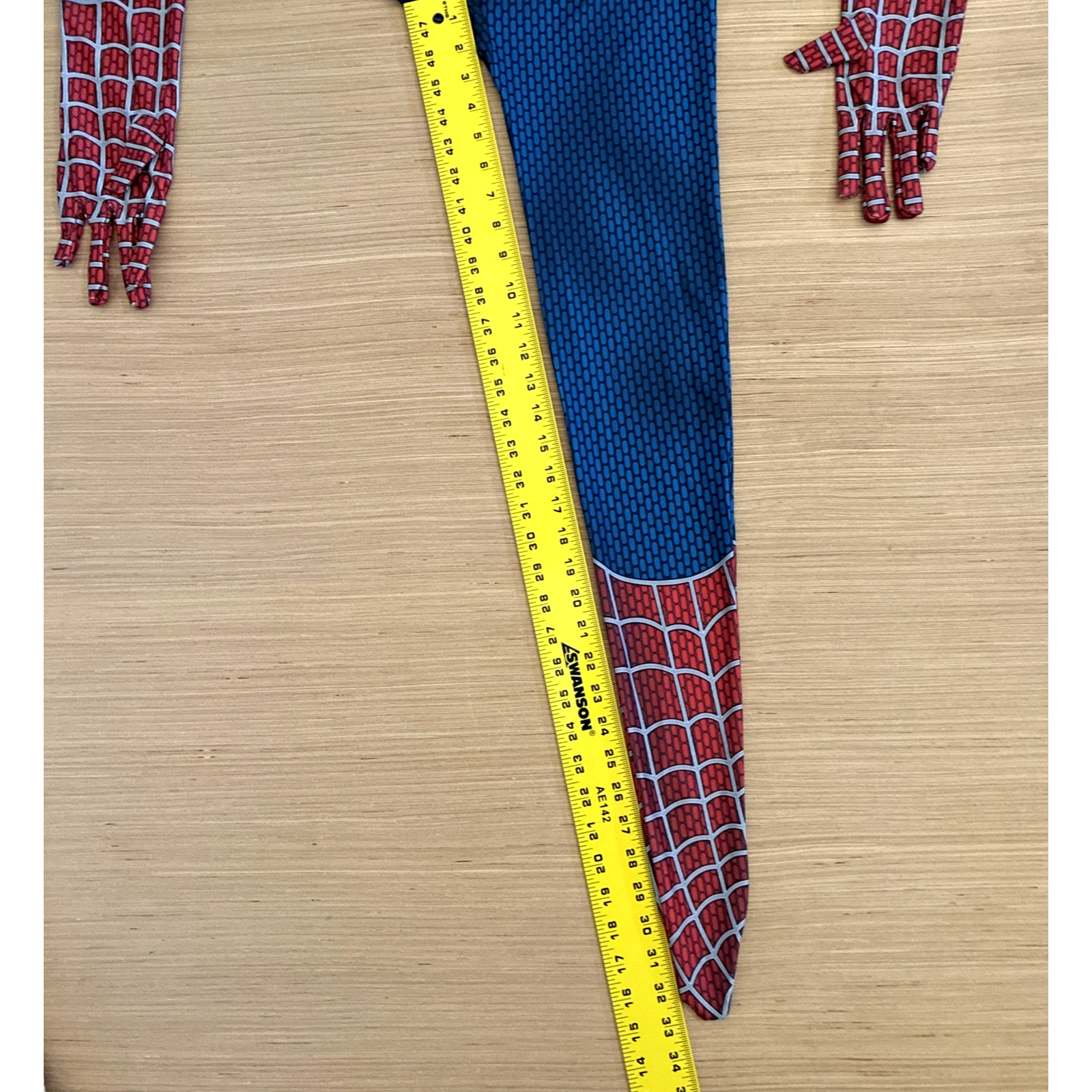Spider-Man Size L Stretch Spandex Full Jumpsuit Adult/Kids Halloween Costume NEW