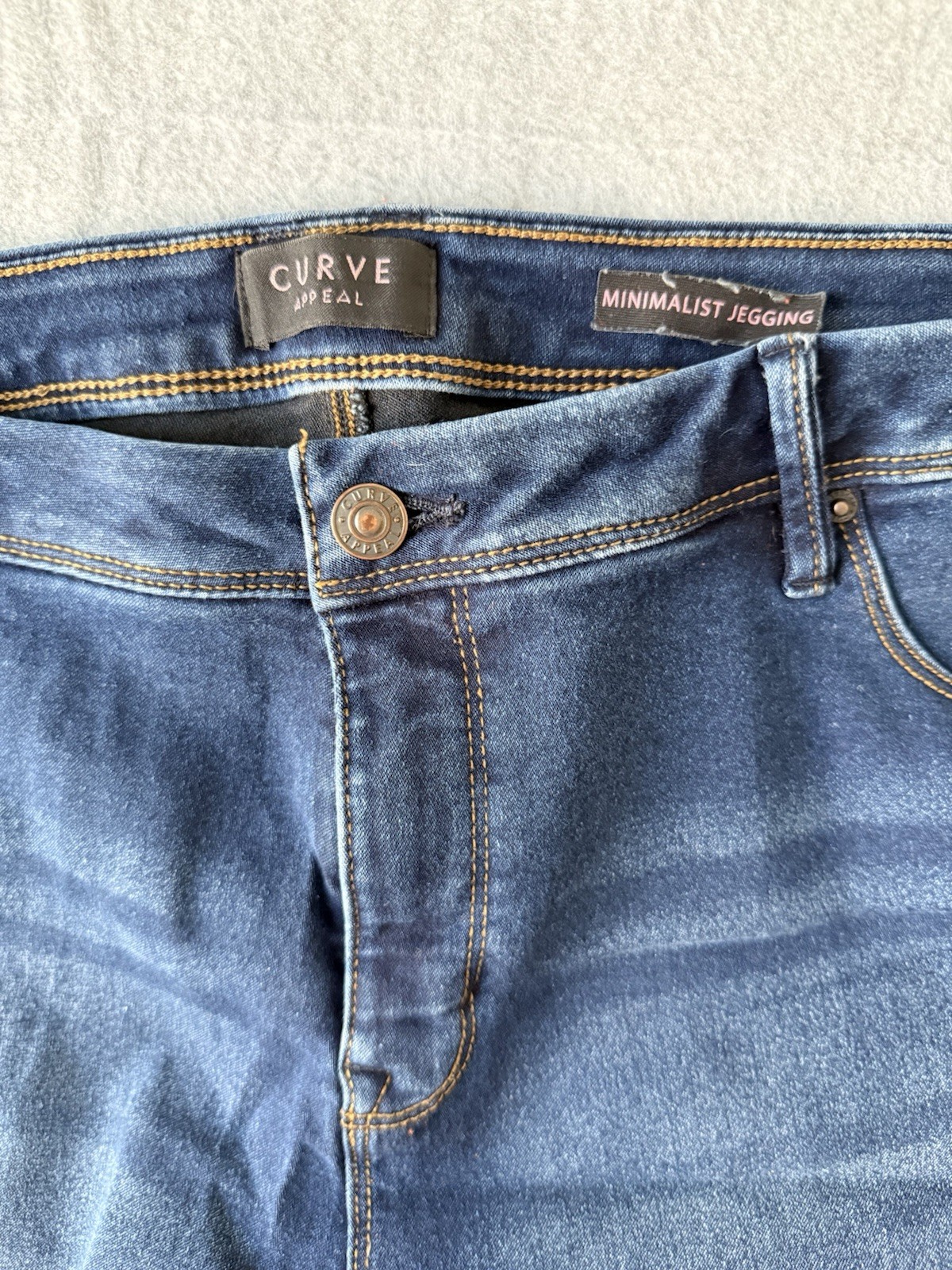 Curve Appeal Minimalist Jegging Dark Wash Skinny Jeans Size 16/33