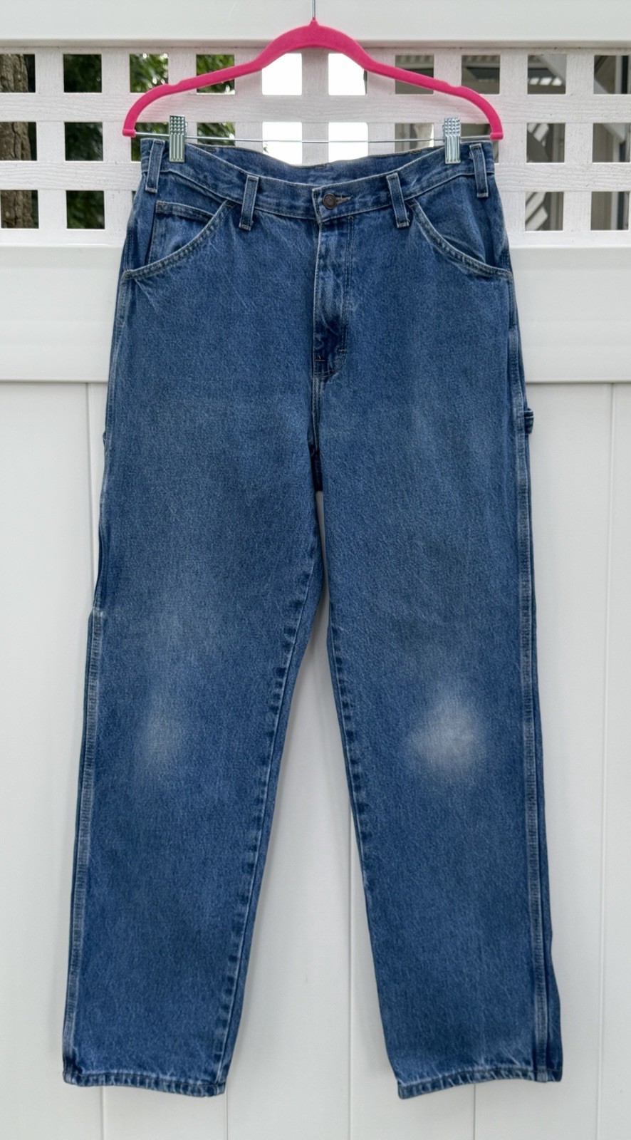 Dickie’s 7-Pocket 32×31 (actual sz.) Carpenter Blue Jeans Work Pants Hammer Loop
