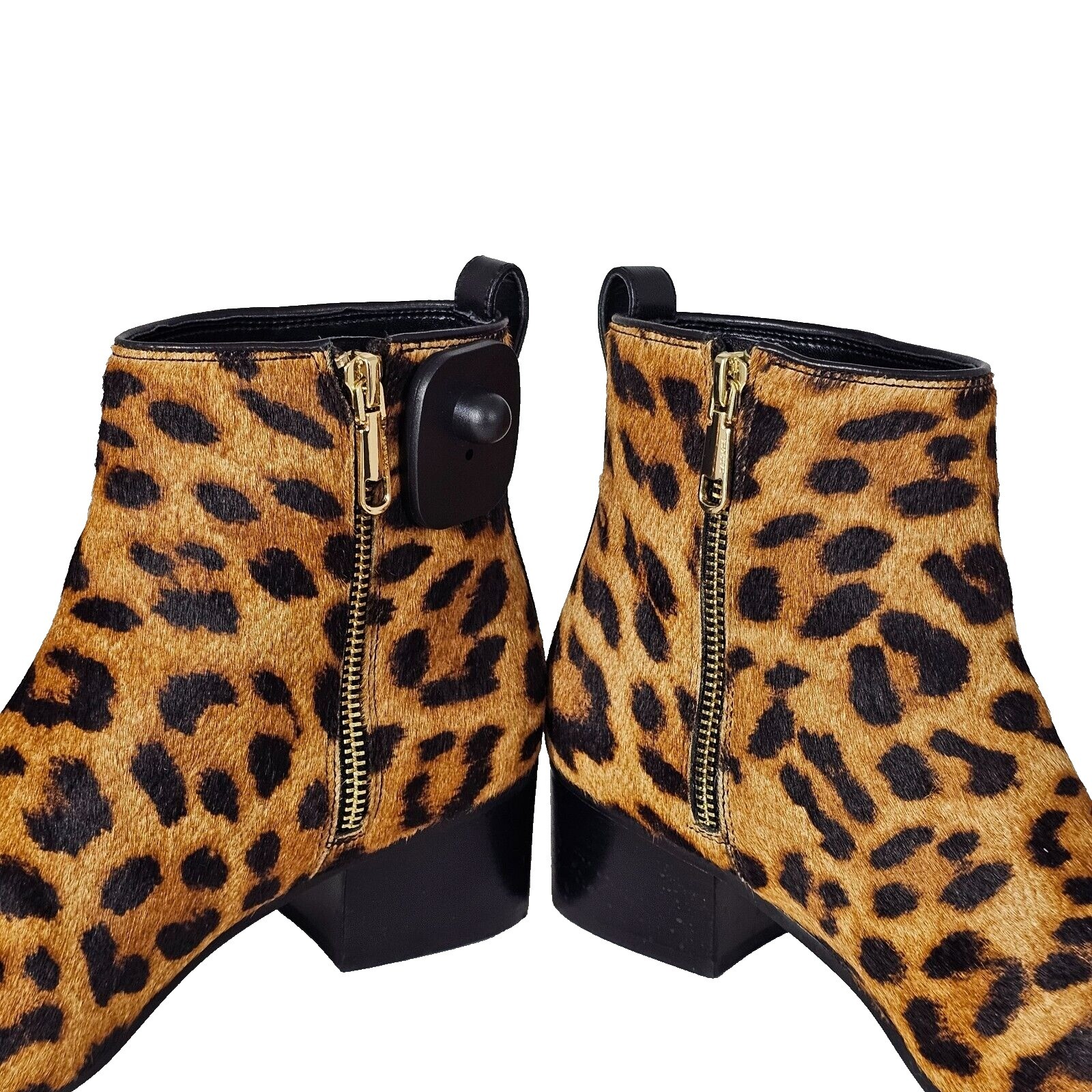 Talbots Classic Leopard Dakota Booties Ankle Boots Genuine Leather Size 7M