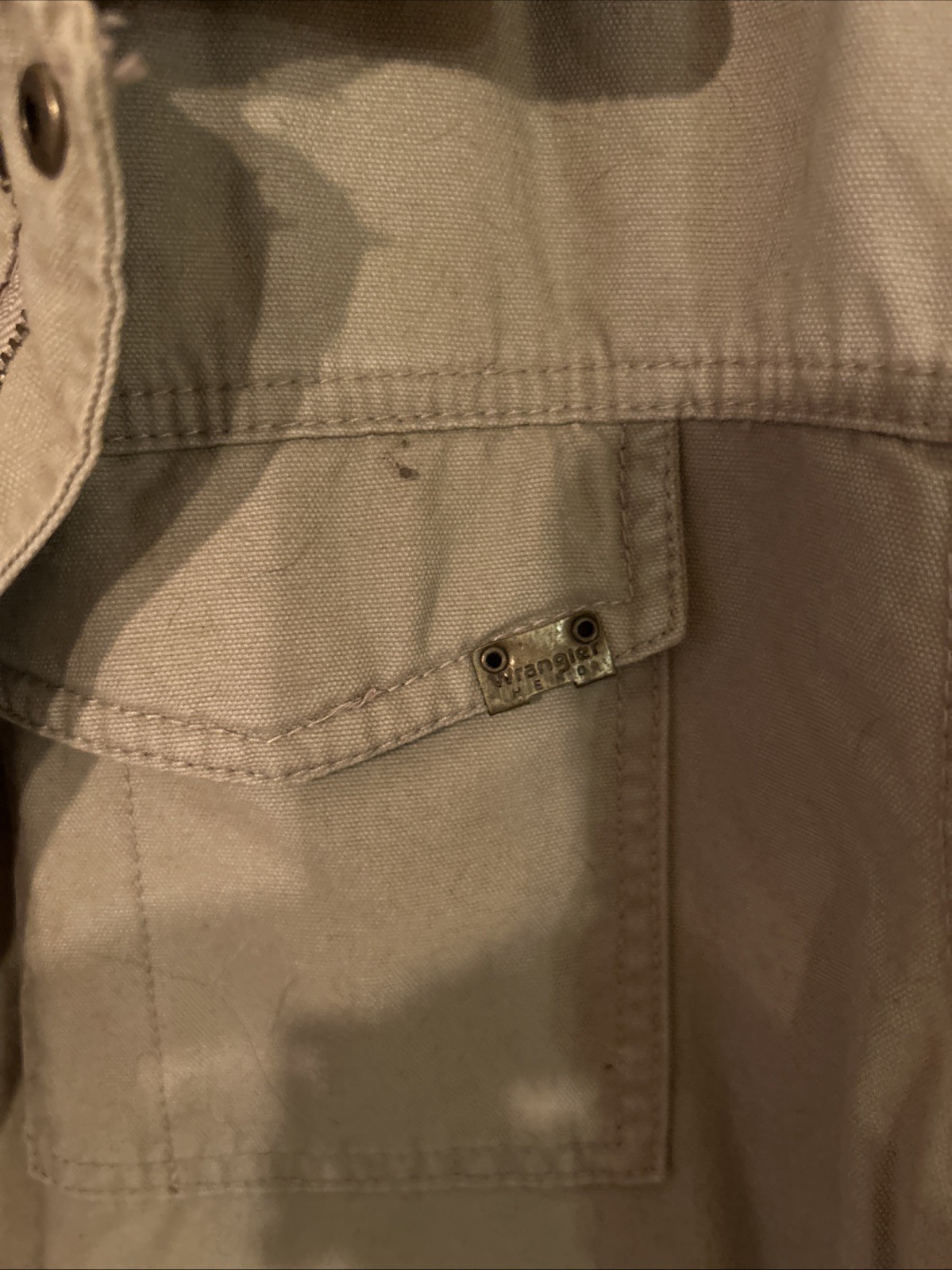 Wrangler Hero Mens Brown Sharpa Lined Western Field Barn Jacket Size XL