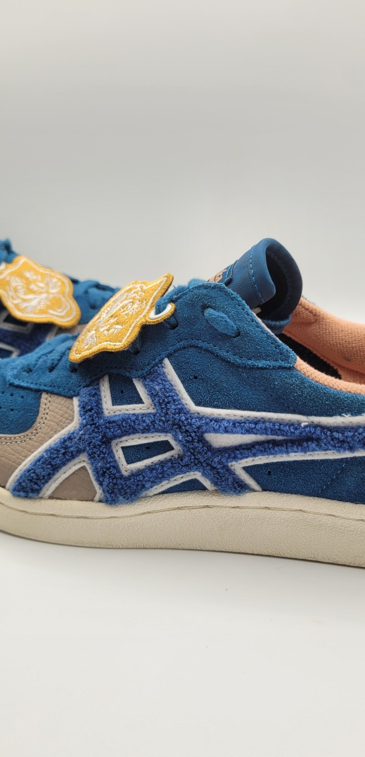 Onitsuka Tiger GSM SD Mens 9 Blue Suede Sneakers Rare Patch Logo Japan Style