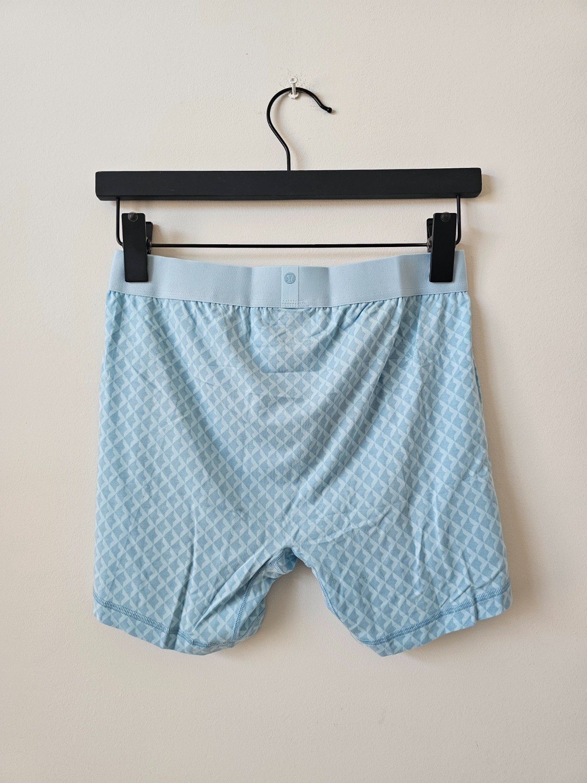 NIB LULULEMON Blue Grey Navy Ivory Always In Motion Boxer Brief 5″ Medium 5-Pack