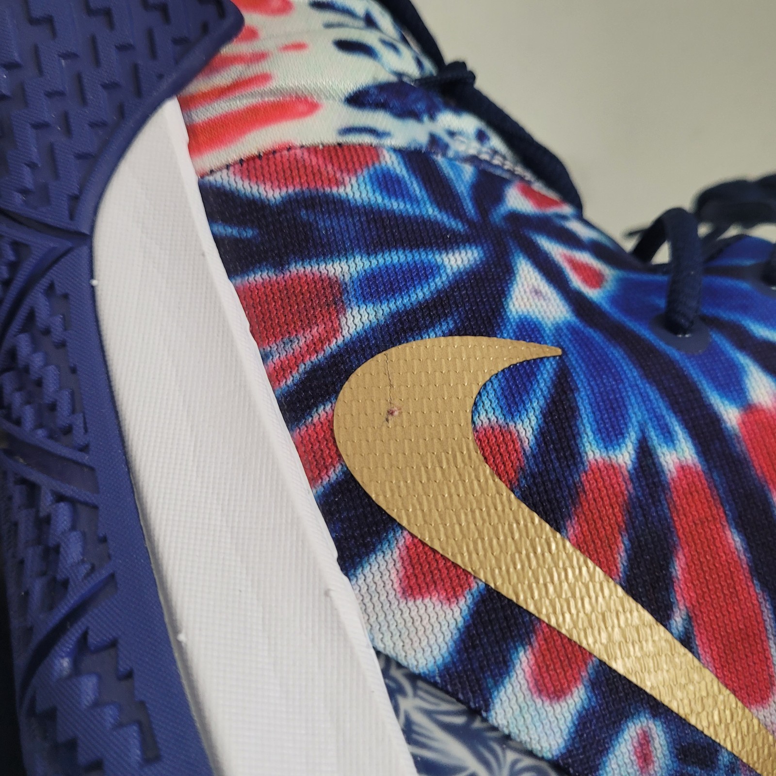 Nike Kybrid S2 CQ9323-400 Irving “Tie Dye USA” Red Blue White 2020 Men Size 11