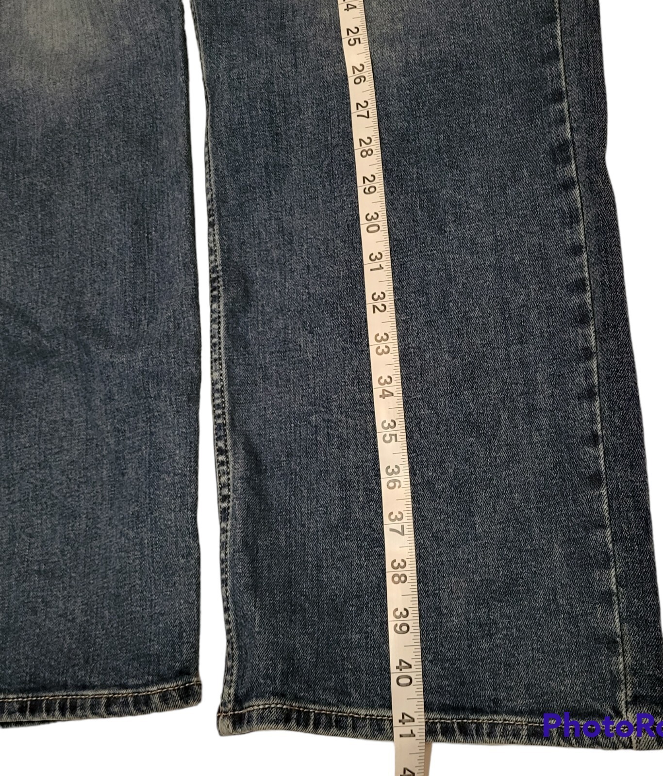 Men’s Denim Blue Jeans Signature by Levi Strauss Size W42 L30 Relaxed 5 Pocket
