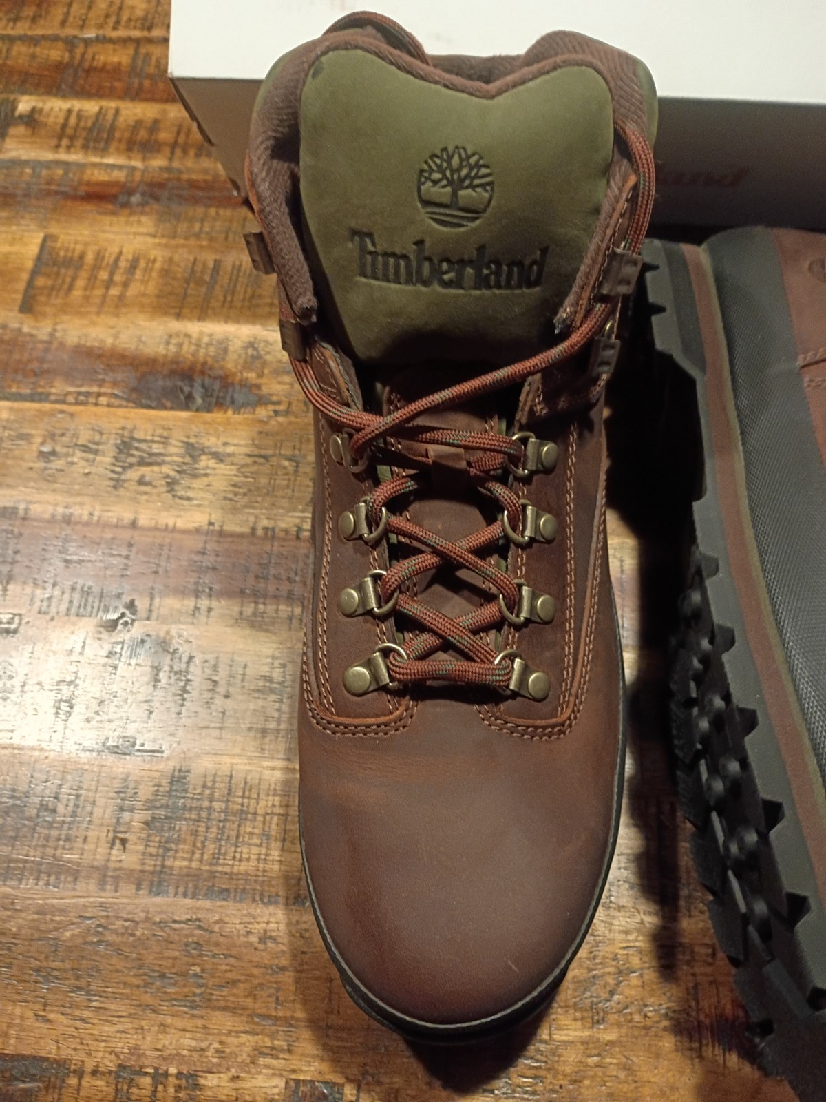 Mens Timberland Euro Hiker Mid Dk Brown Waterproof Prem Leath Hiking Boots Sz 13