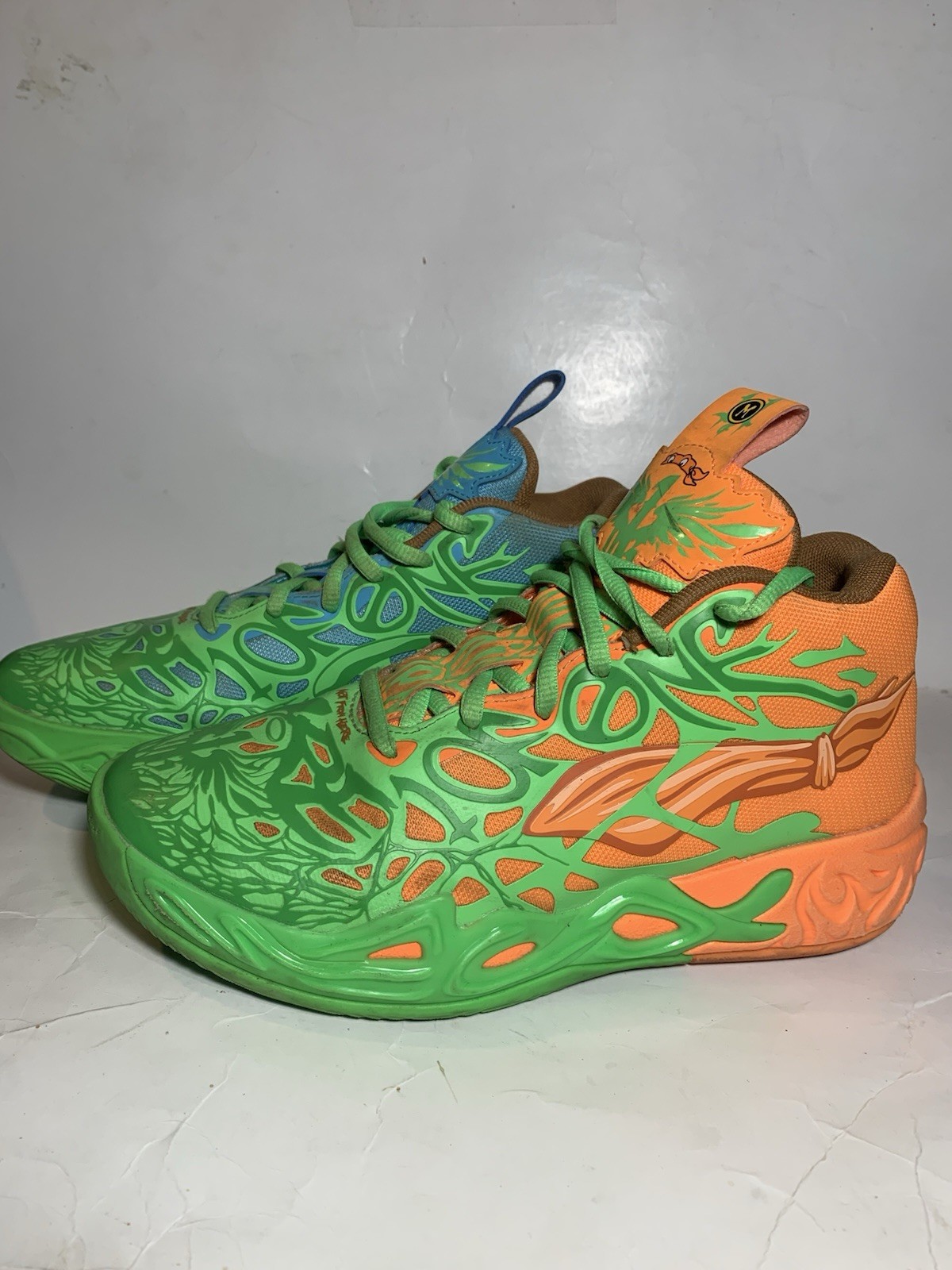 PUMA MB.03 TMNT M.E.L.O. Limited Edition Mid Top Sneakers Green 311313-01 Size 6