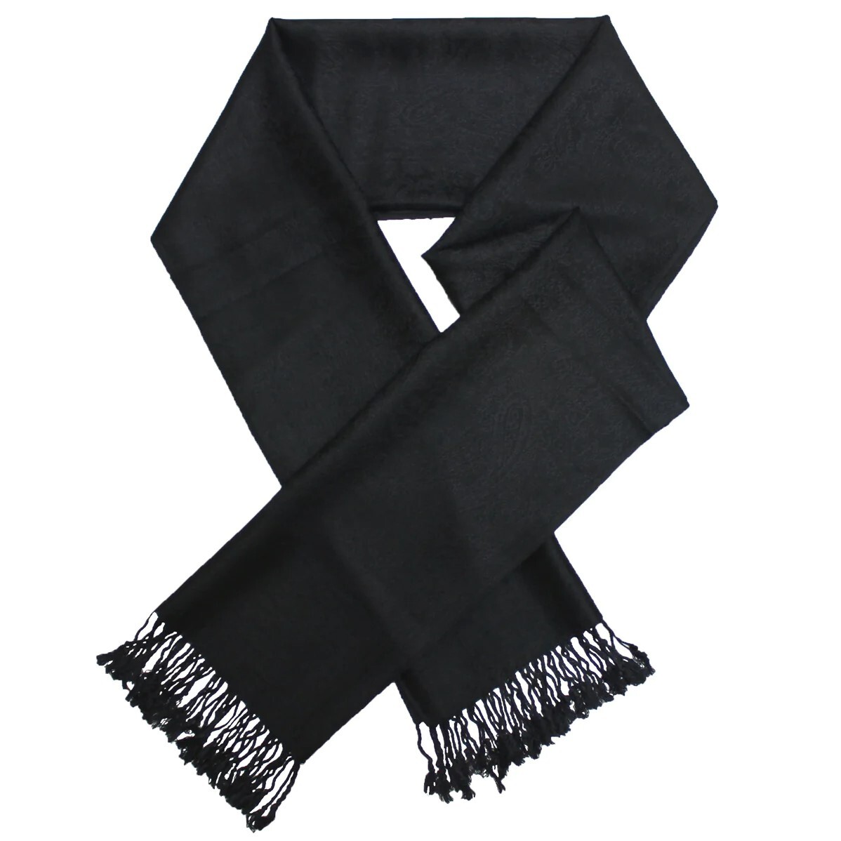 Womens Pashmina Wool Feel Silky Classic Paisley Wedding Shawl Scarf Stole Wrap