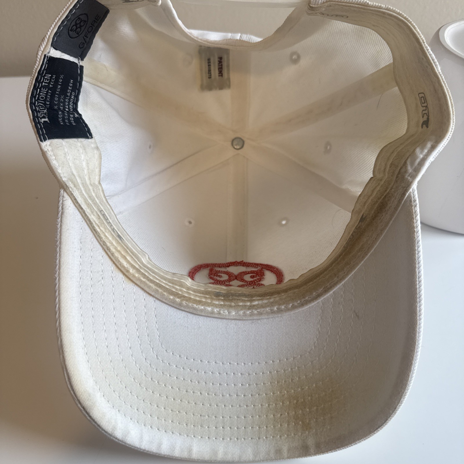G/FORE GFORE Circle G’s 110 Flex Fit Tech Snapback Hat Golf White Orange