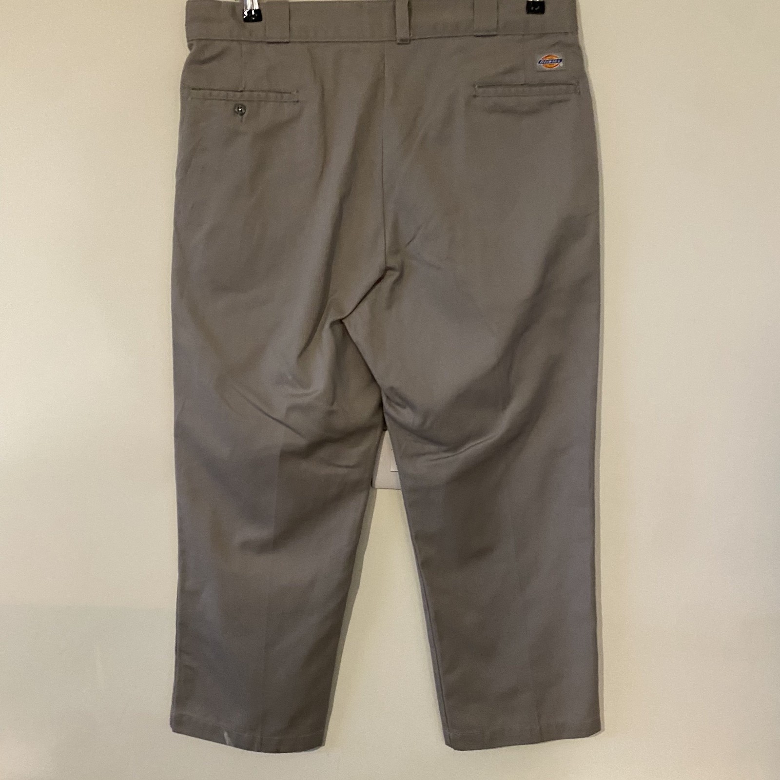 Dickies 874 Original Work Pants Grey 38W 30L Made In USA Poly Cotton Work Pants