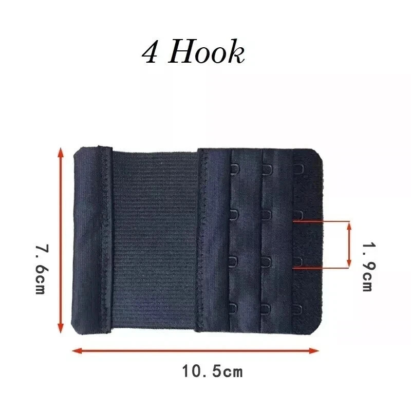 3ROW 2,3,4 Hook Bra Extender Extension Bra Strap Strapless Underwear Maternity