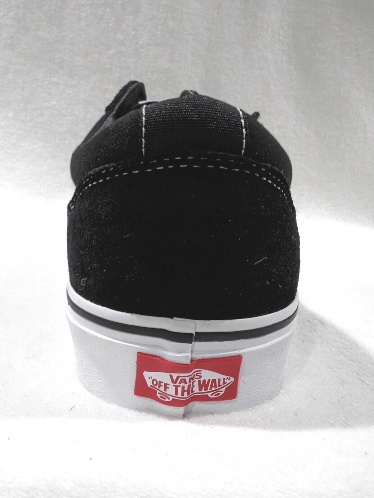 Vans Men’s Ward Black/White Suede/Canvas Mix Skate Shoes – Size 9/10 NWB