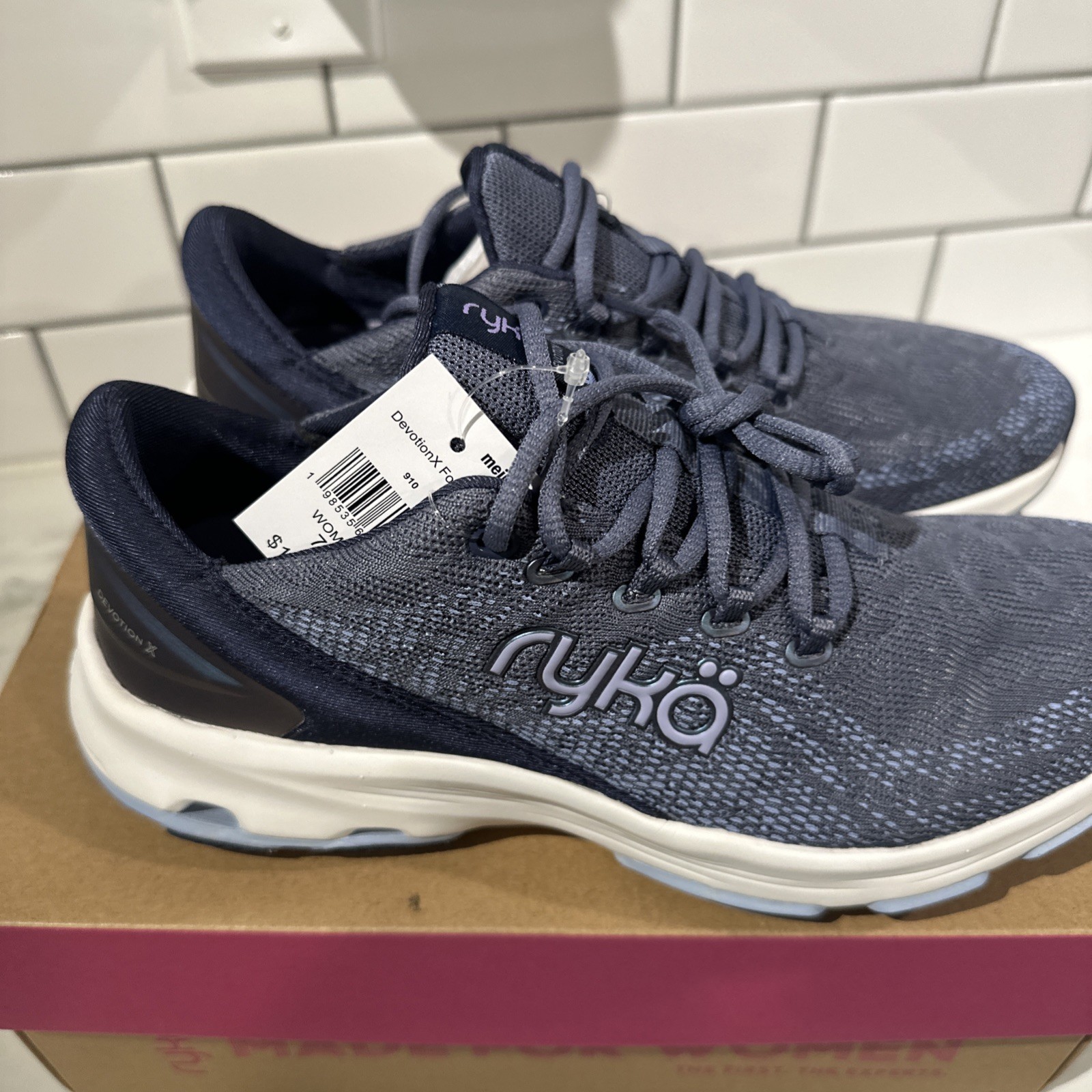 Women’s RYKA Devotion X Mesh Walking Running Shoe Sneaker 6 FolkBlue