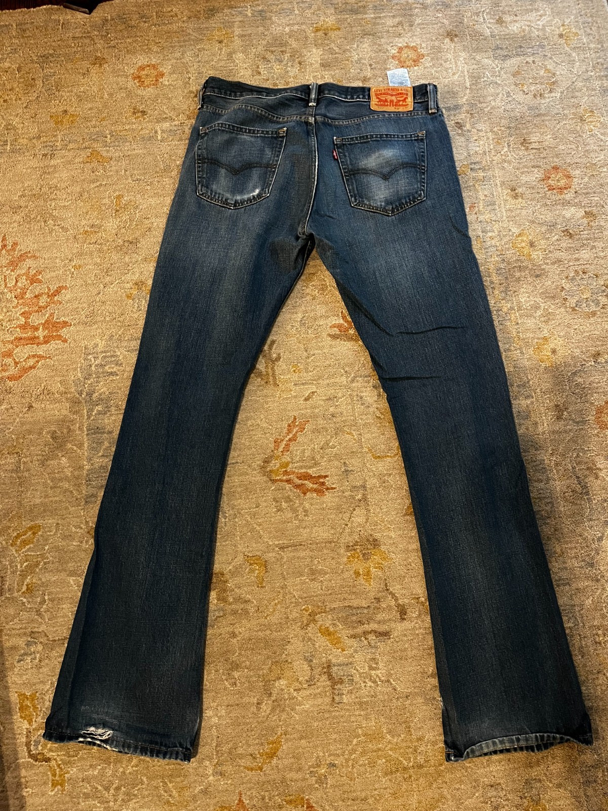 Levi’s 527 Slim Bootcut, distressed