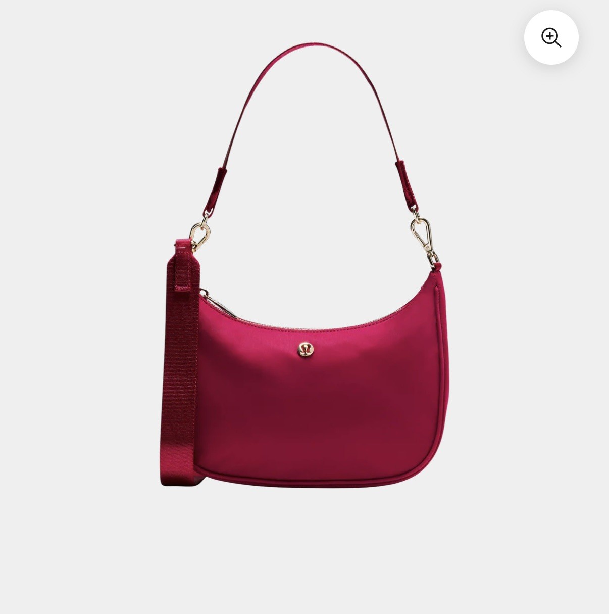 Lululemon City Essentials Small Shoulder Bag NWT Berry Rumble *sold out color *