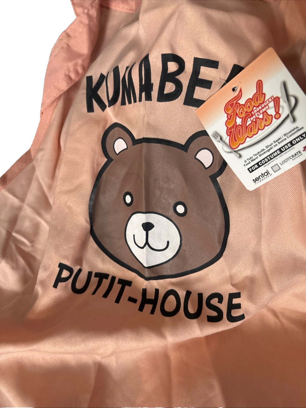 Loot Crate Exclusive – Food Wars KUMABEAR PUTIT-HOUSE Apron – Brand New