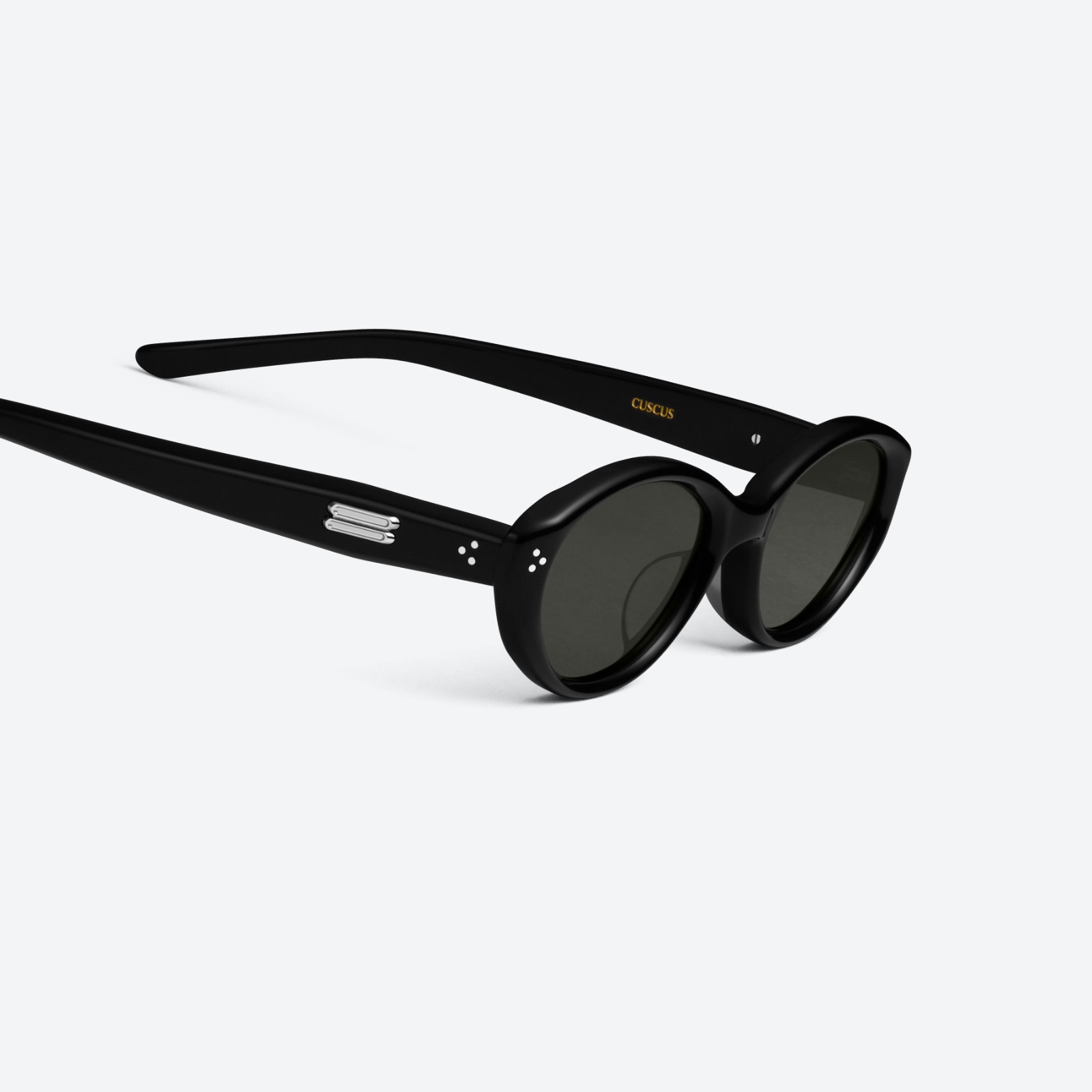 Gentle Monster Cuscus 01 Black Oval Sunglasses Acetate Unisex 145mm