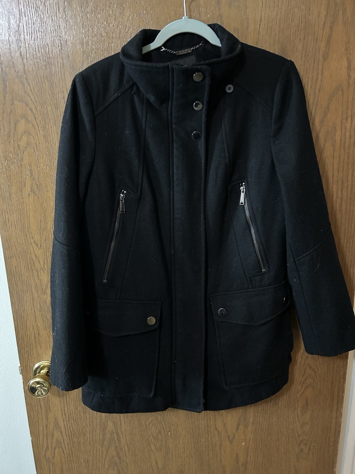 A.N.A Black Woman’s Medium Pea Coat No Hood Included