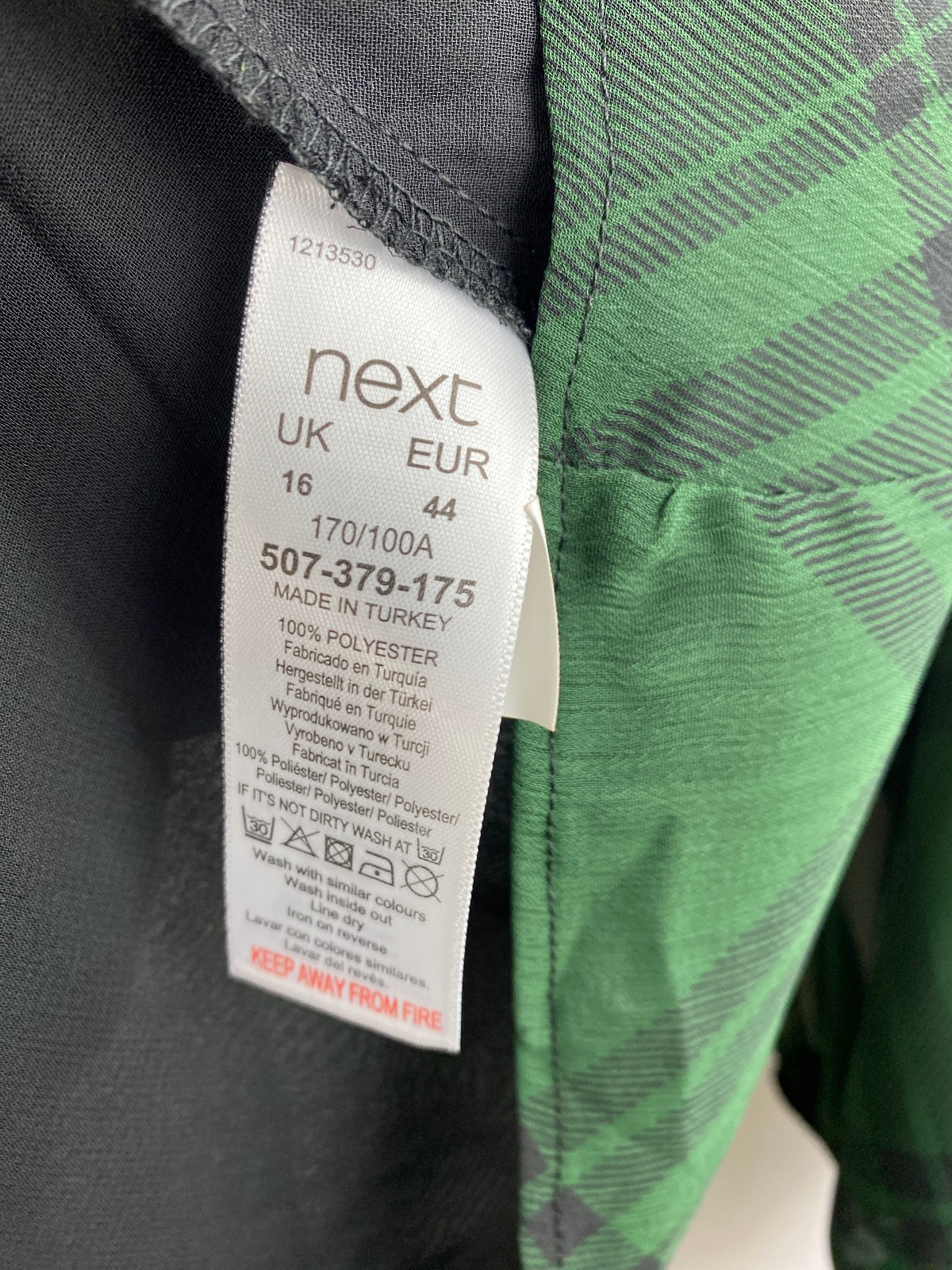 Next Blouse UK 16 Dark Green Long Sleeve Office Work