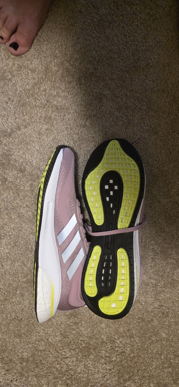 adidas Supernova W Magic Mauve/Solar Yellow Mesh Running Sneaker GX2970 2022