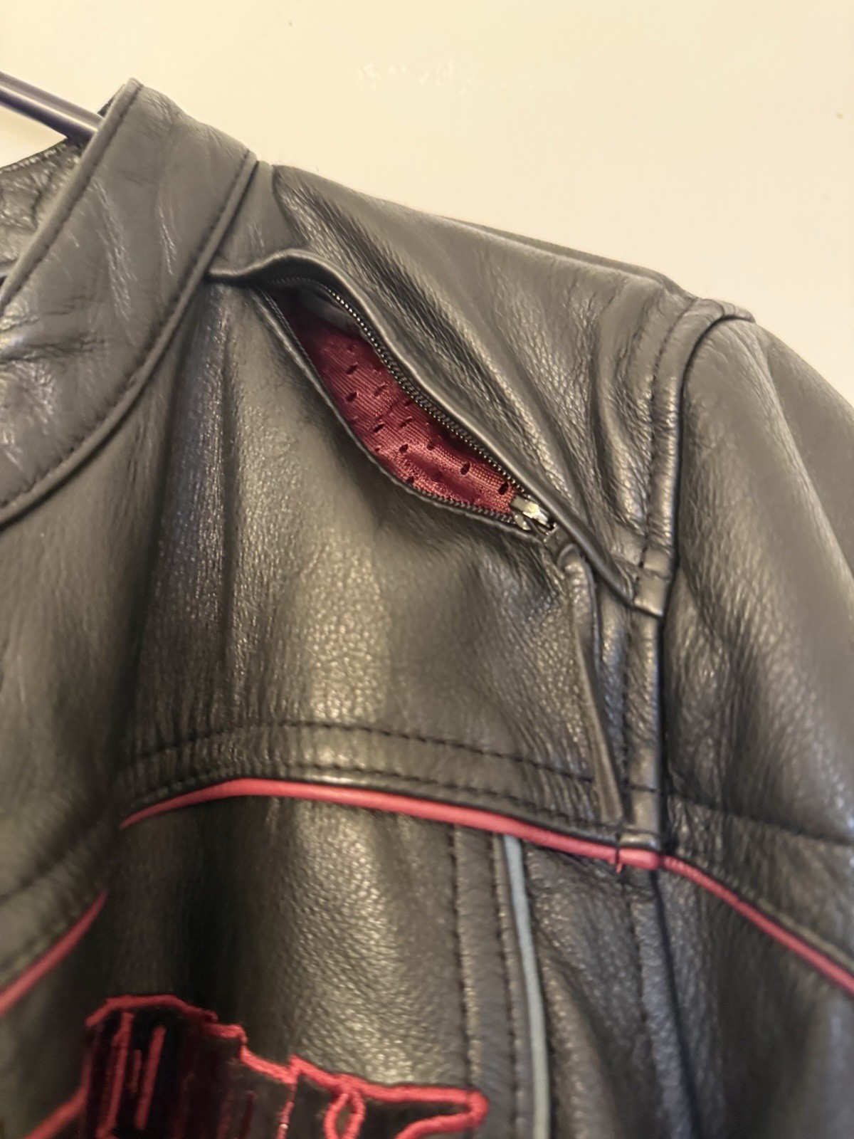 Harley Davidson Womens Barchetta Black Leather 3-in-1 Jacket Hoodie S 97169-10VW