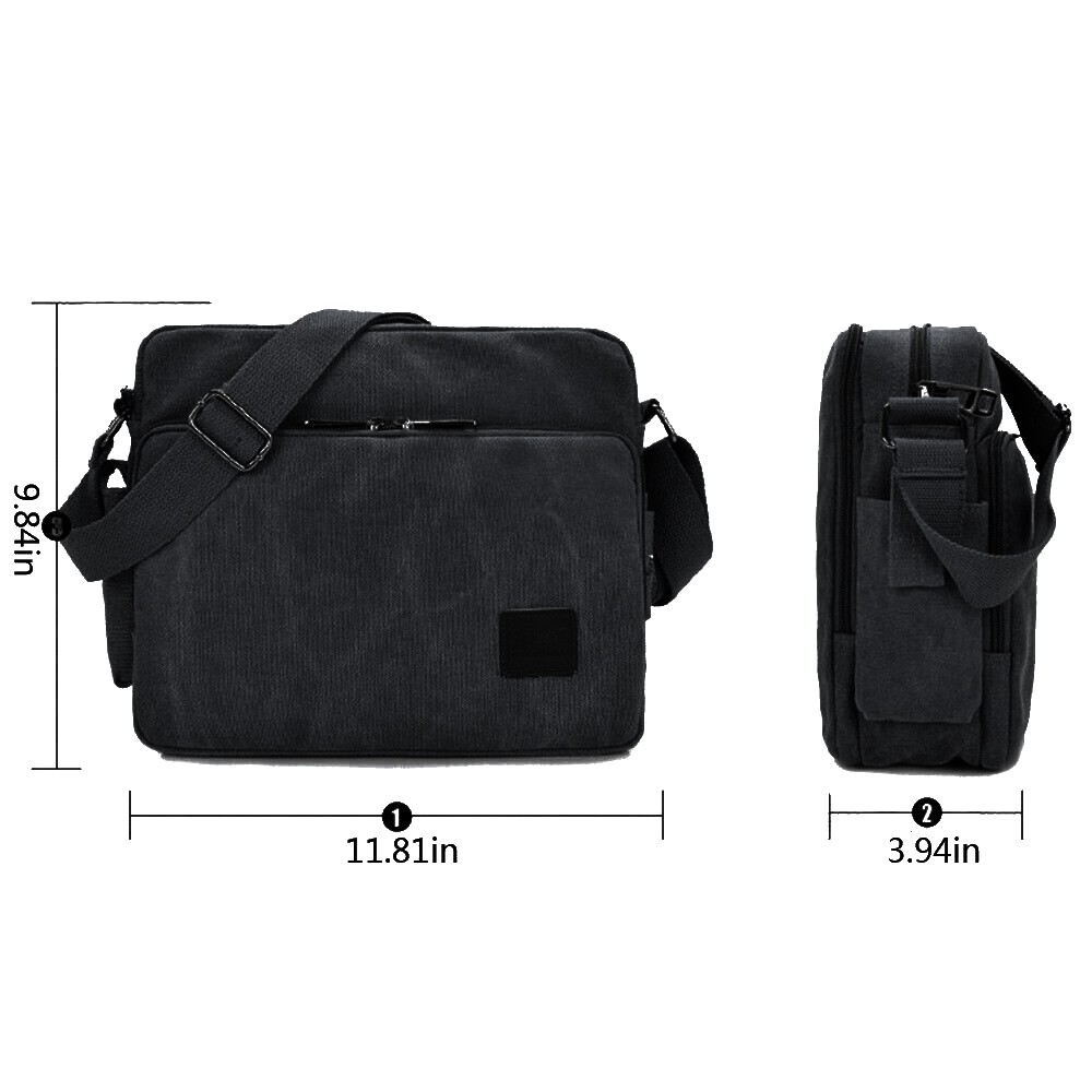 Vintage Men’s Canvas Messenger Shoulder Bag Crossbody School Book Bags Satchel