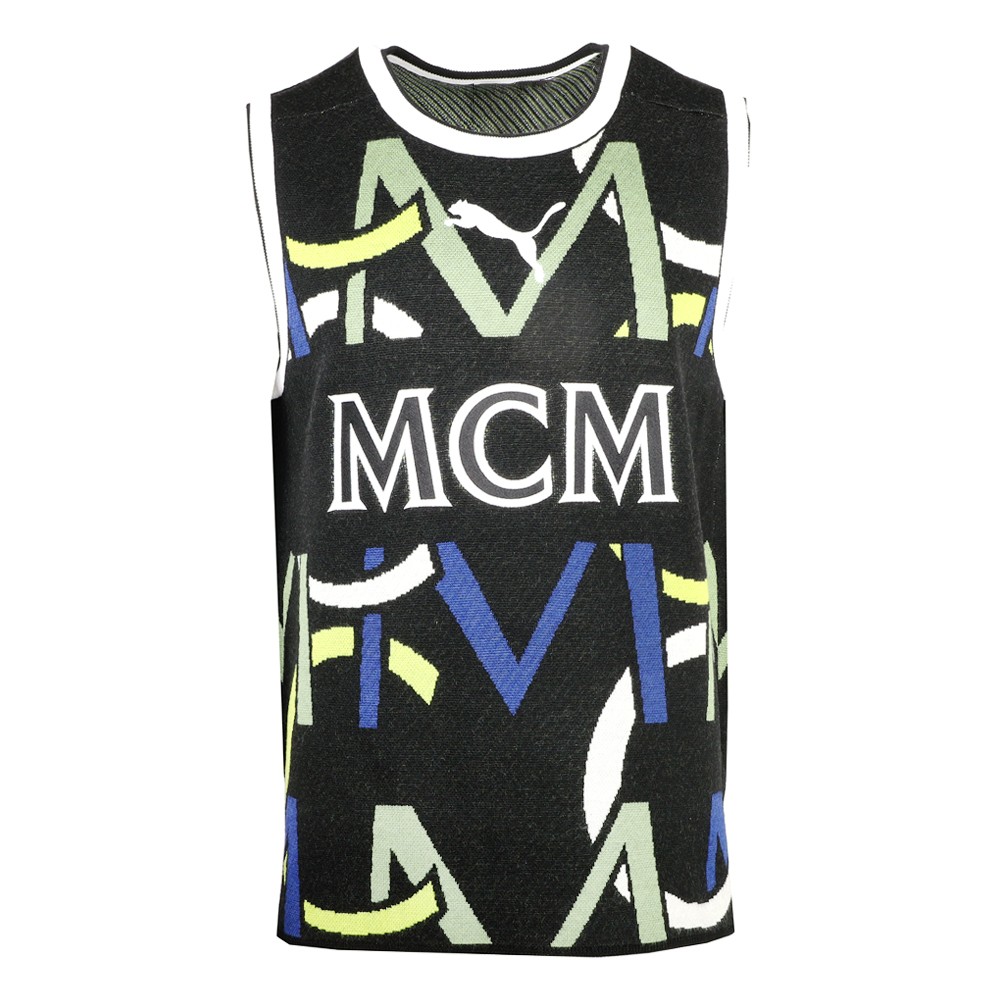 PUMA X Mcm Crew Neck Tank Top Mens Black Casual Athletic 53700701