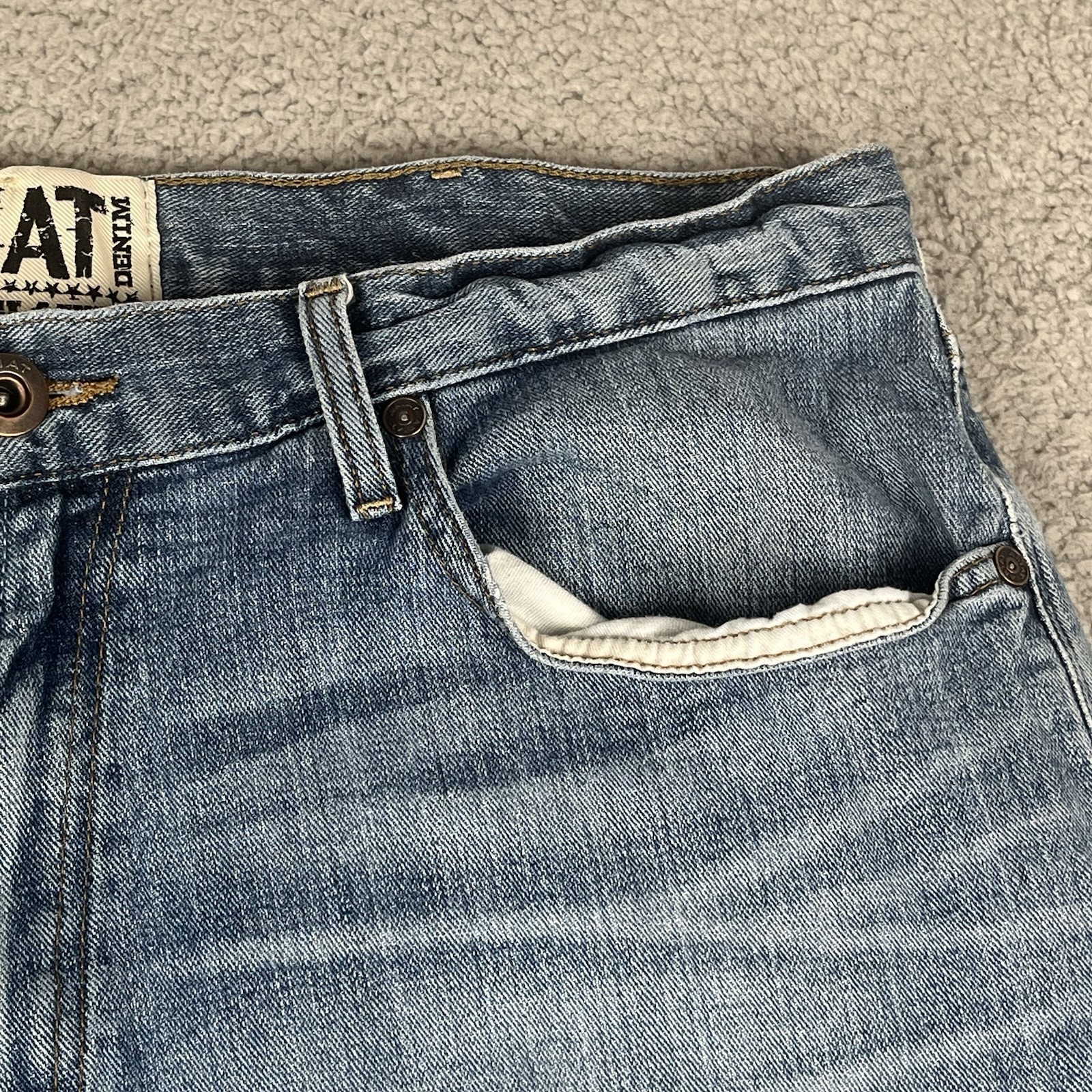 Ariat Jeans Mens 38×28* Blue M2 Relaxed Boot Cut Stretch Western Cowboy Denim