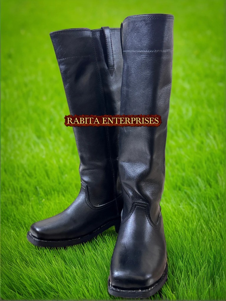 Handmade Stovepipe Boots – Genuine Leather Common Boots 1847–1900