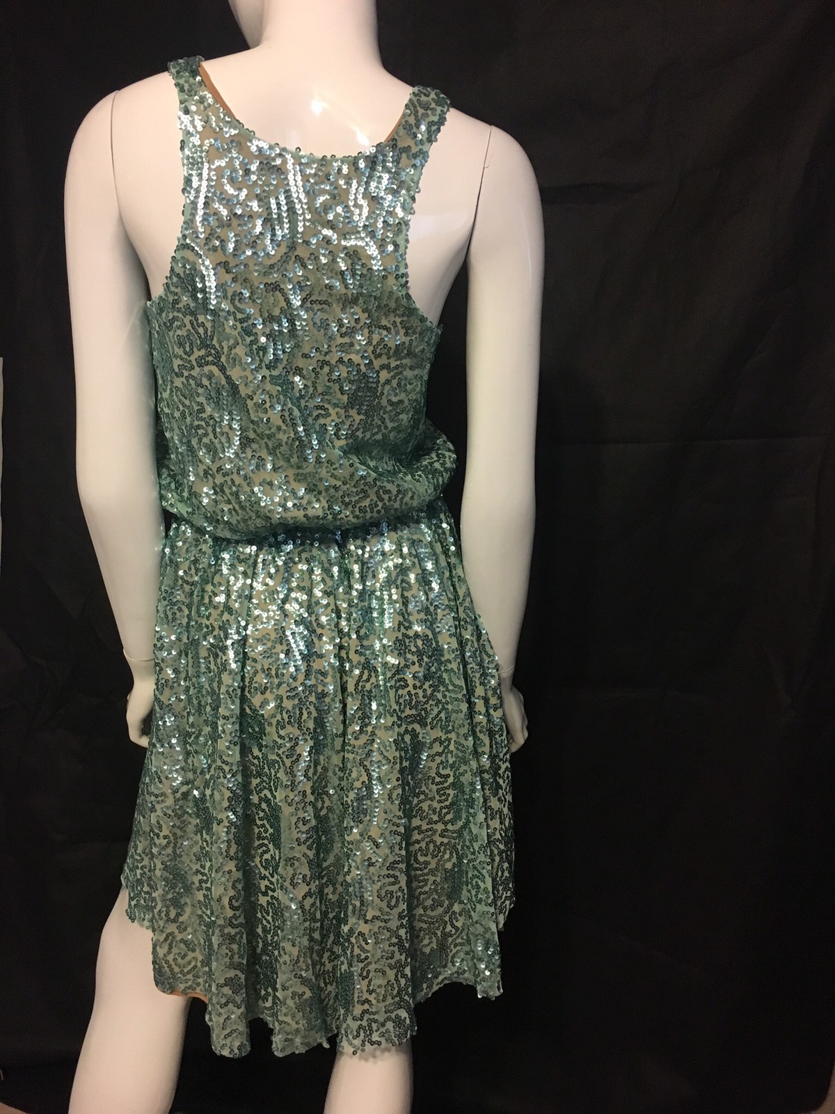 NEW! $220 Dress the Population Maryann Sleeveless Sequin Dress [SZ Medium] #e92