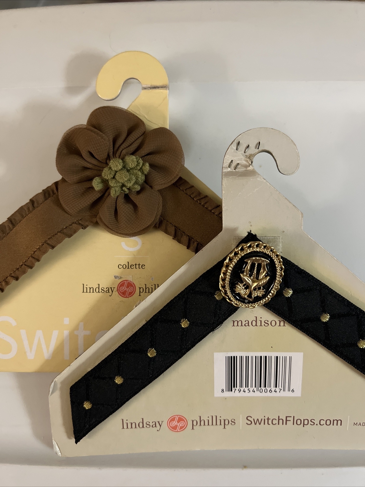 🌺 Lindsay Phillips “U-Pick” Switch-flops Flip Flops Sandal Changeable Straps Sm