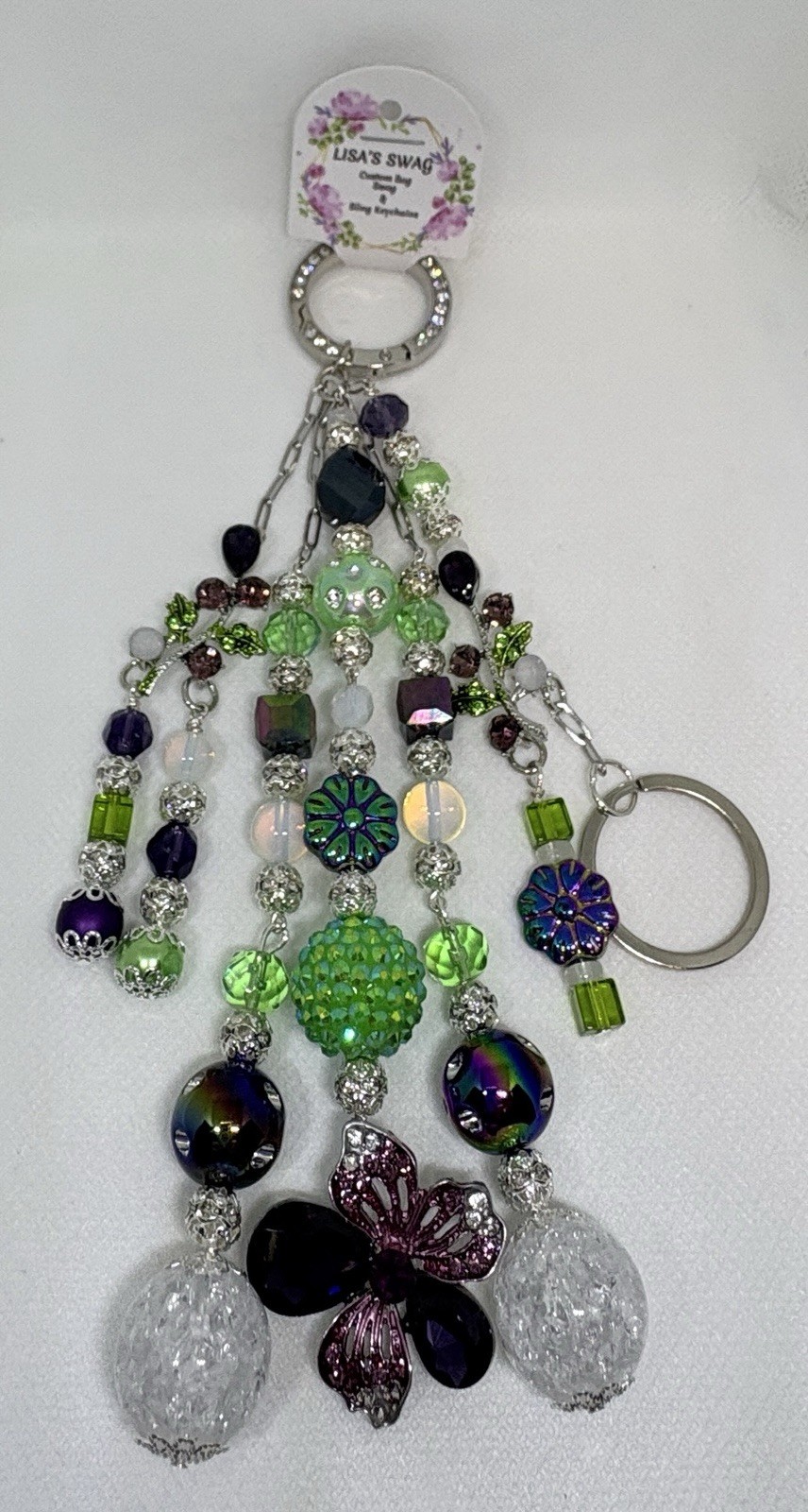 Handmade✨Handbag Jewelry✨Purse Bling✨Bag Swag✨Bag Charm✨Keychain✨2 Piece Set✨NWT