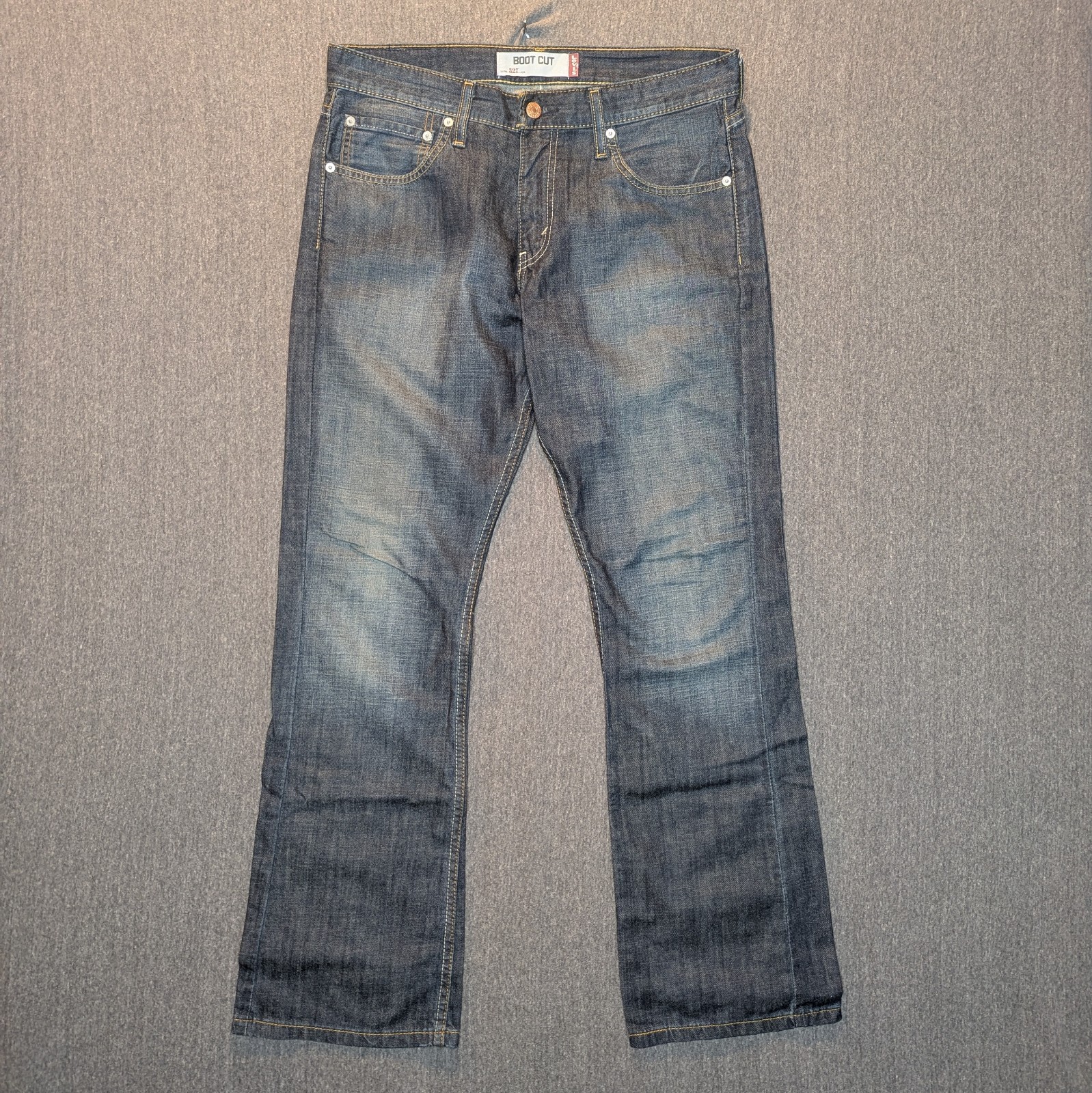 Vintage Levi’s 527 Low Boot Cut Jeans 32×30 (Fits 34×31) Dark Blue Denim Western