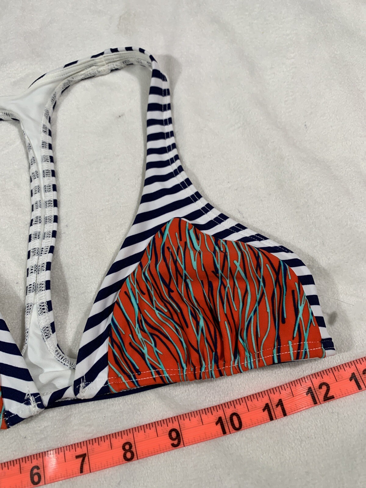 NEW $85 Mia Marcelle[ XS ] Michon Combo Print Bikini Top #P238